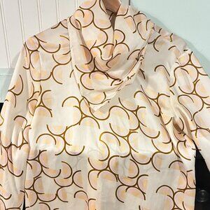 Beautiful Satin front scarf style blouse